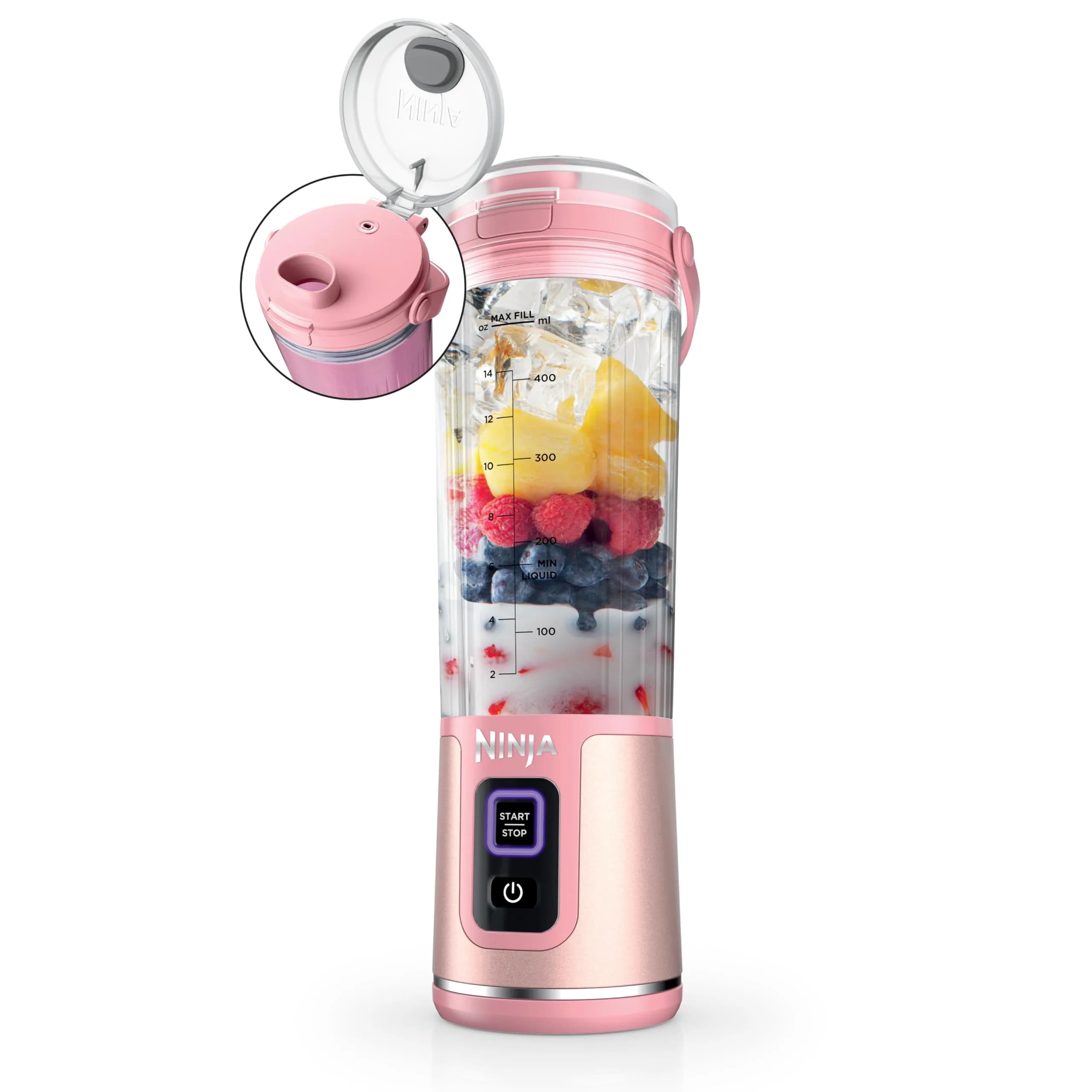 Ninja Portable Blender 18oz Pink | Cordless, Rechargeable, High-Speed Power - main product image