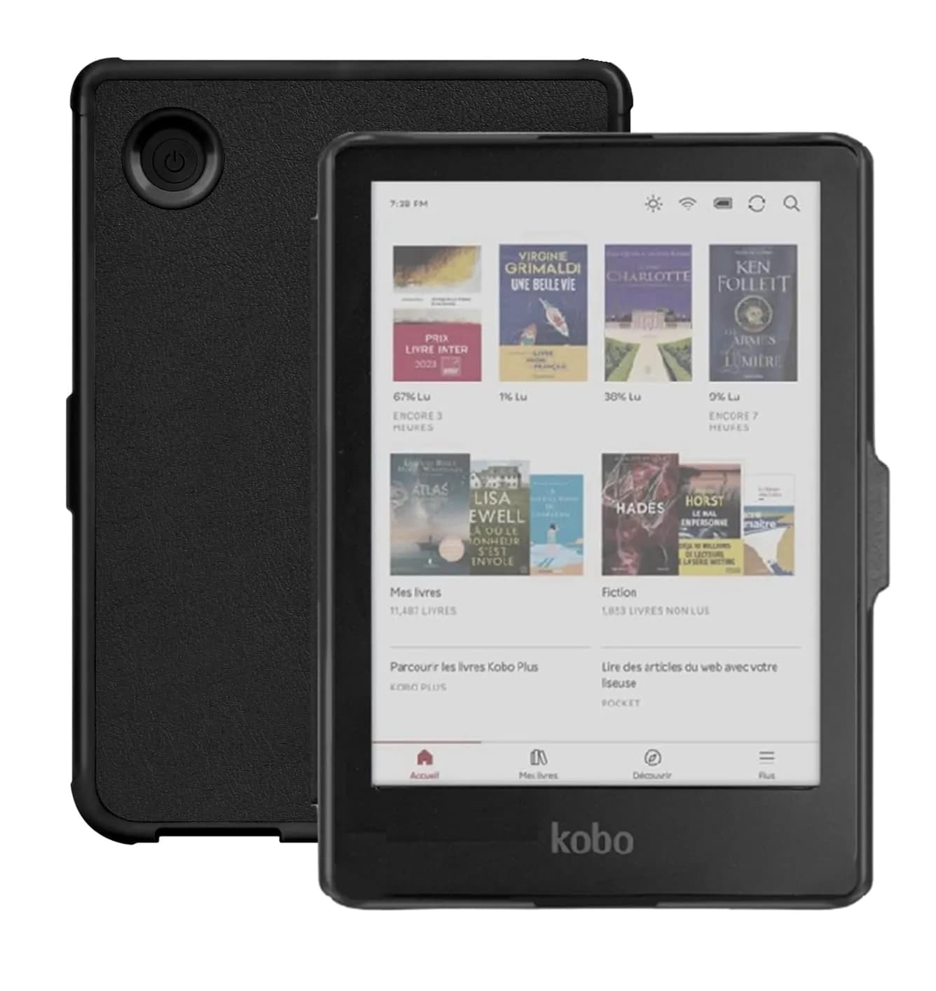 Stianiiie Premium PU Leather Cover for Kobo Clara 6" | Smart Sleep/Wake Slim Case - main product image