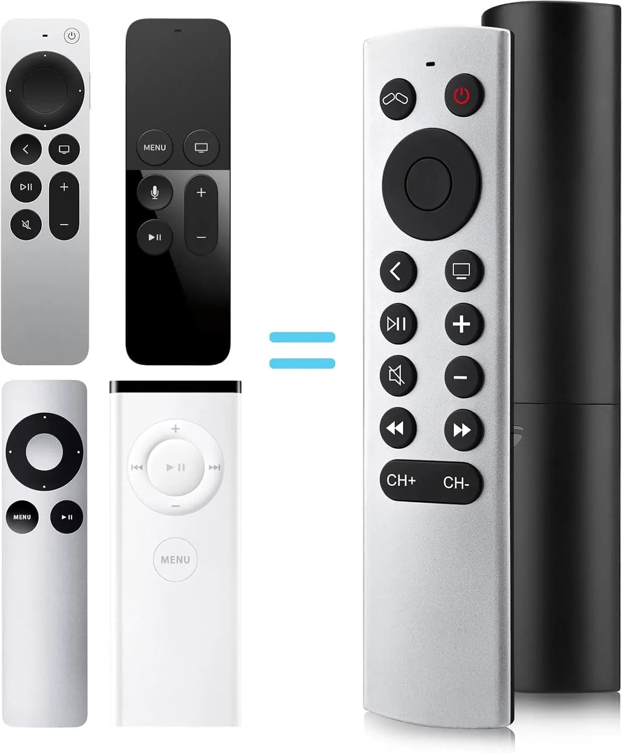 LOUTOC Replacement Remote Control for Apple TV 4K/HD (1st-3rd Gen) | Infrared Universal Remote - main product image