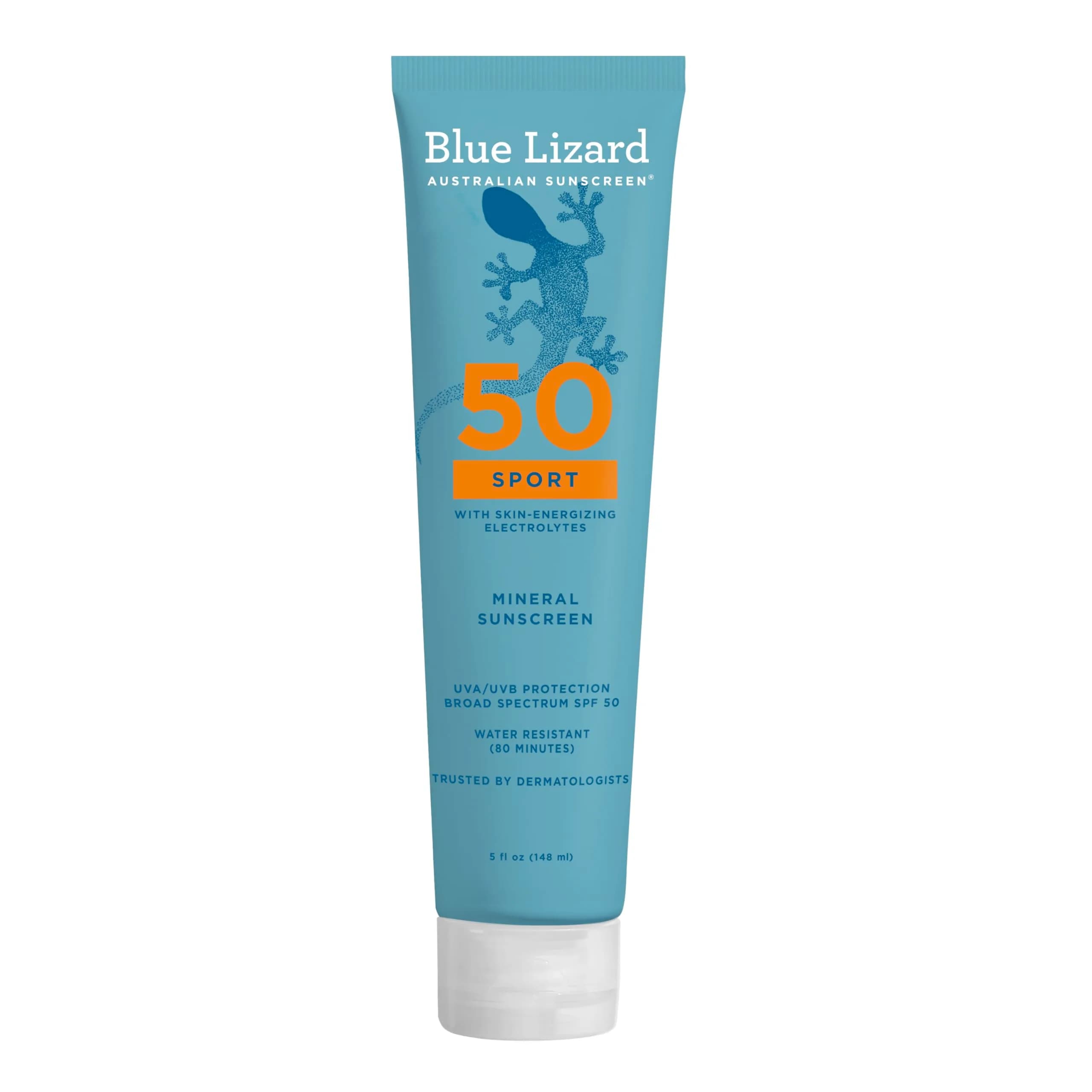 Blue Lizard Sport Mineral Sunscreen Lotion SPF 50 148ml (5 fl oz) | Dermatologist-Trusted Mineral Protection - main product image