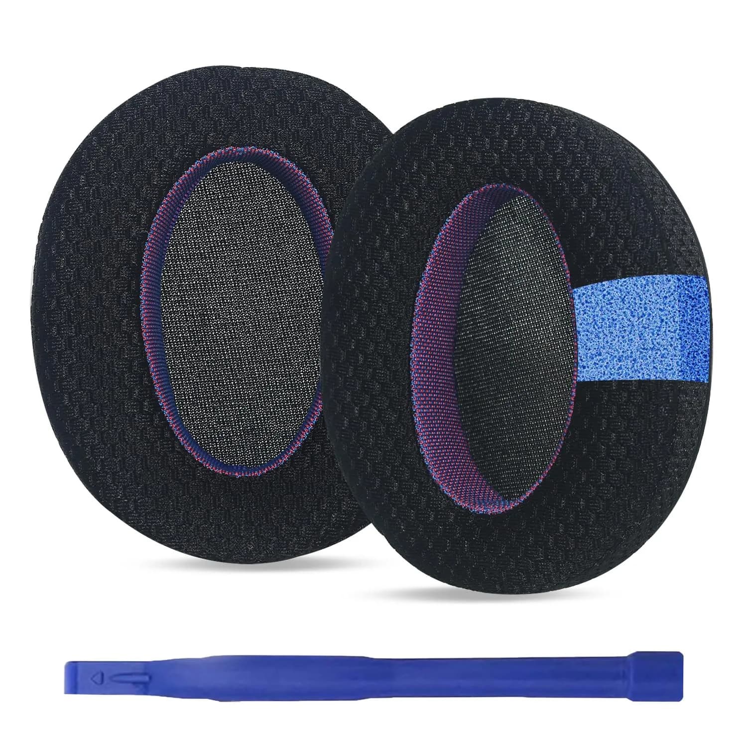 Adhiper Mesh Ear Pads for Sony WH-CH720N WH-CH710N, Black & Purple Edition | Breathable Comfort & Enhanced Sound - main product image