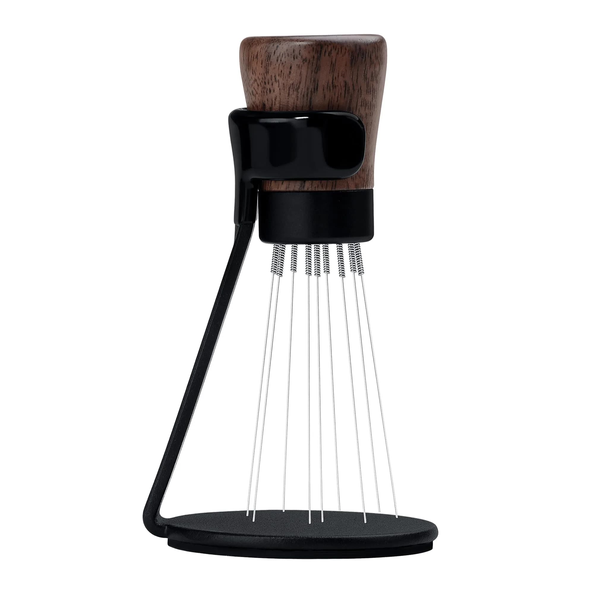 Normcore WDT Tool V2.1 with Stand, 9 Prong 0.23mm Espresso Distribution Tool, Weiss Distribution Technique, Magnetic Coffee Stirrer with 5 Extra Needles, American Walnut Wood Handle - main product image