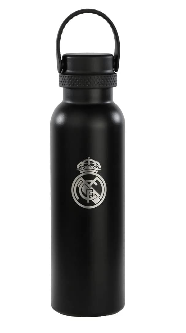 SAFTA Real Madrid 24/25 Stainless Steel Thermos Flask 600 ml | Double Insulation, Navy, Casual