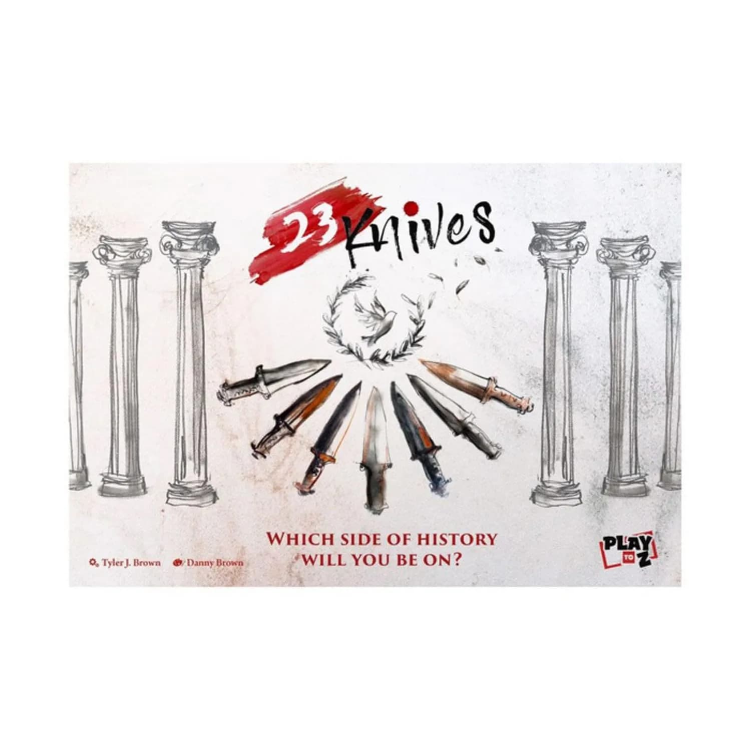 Play To Z 23 Knives Social Deduction Party Card Game for 3-8 Players | Award-Nominated Roman Themed Strategy Game - main product image