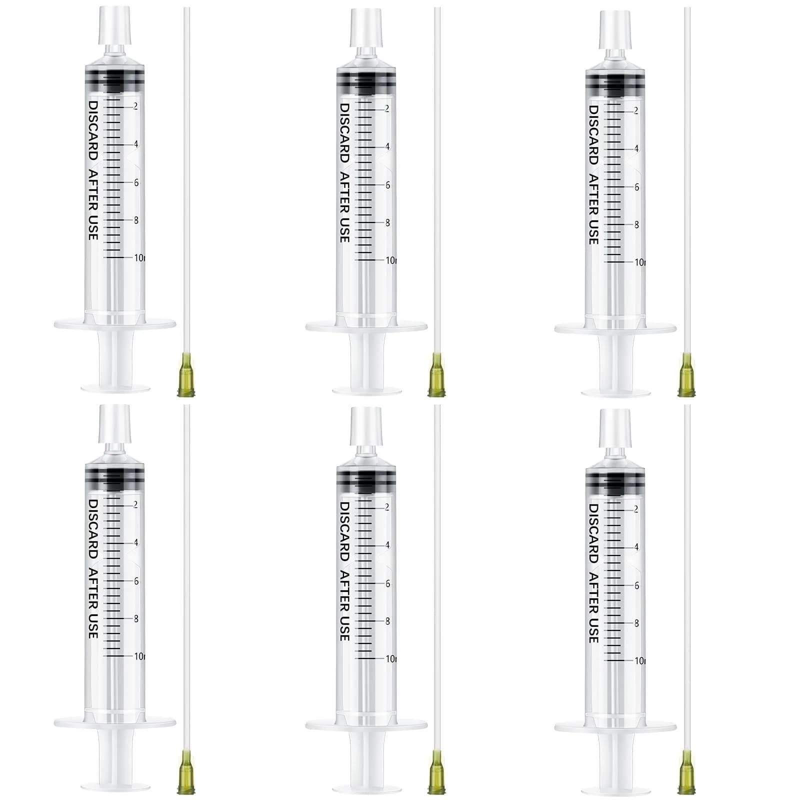 Geiserailie Clear 6 Pcs Perfume Syringe Extractor 10ml Decant Kit | Refill Tool Set for Fragrance - main product image