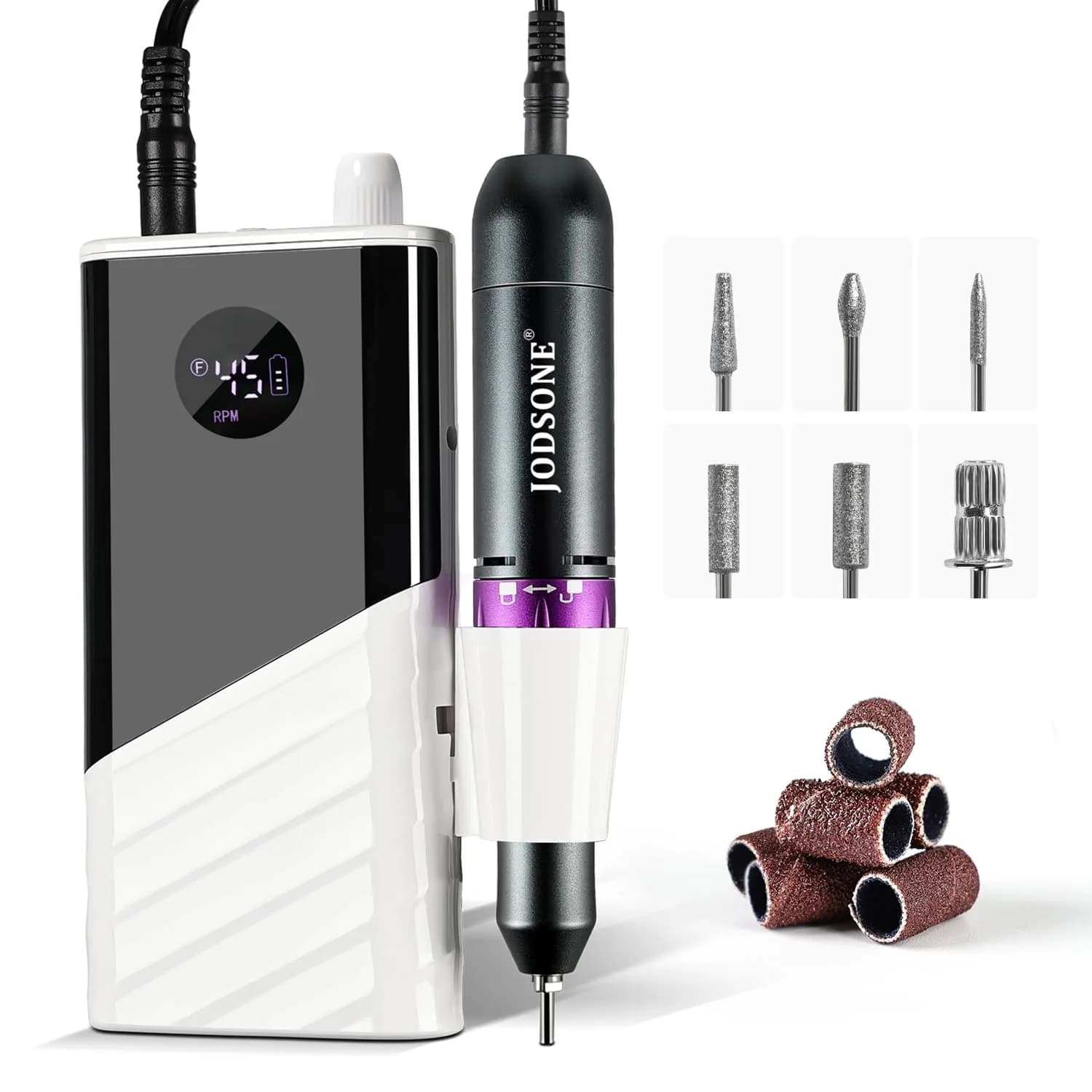 JODSONE Rechargeable Nail Drill 45000 RPM | Low Noise Portable for Home & Salon - main product image