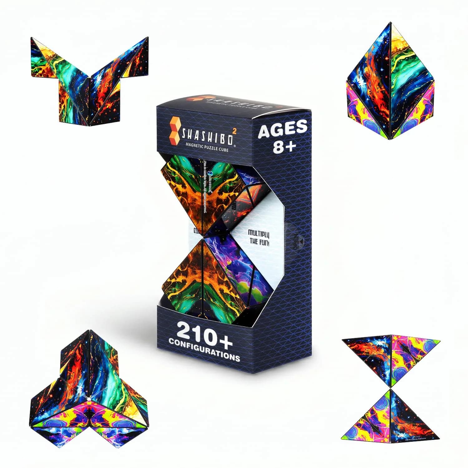 Shashibo ICOSA XL Infinity Magnetic Puzzle Toy 9.6cm (3.8in) | Advanced STEM/STEAM Fidget Toy - main product image