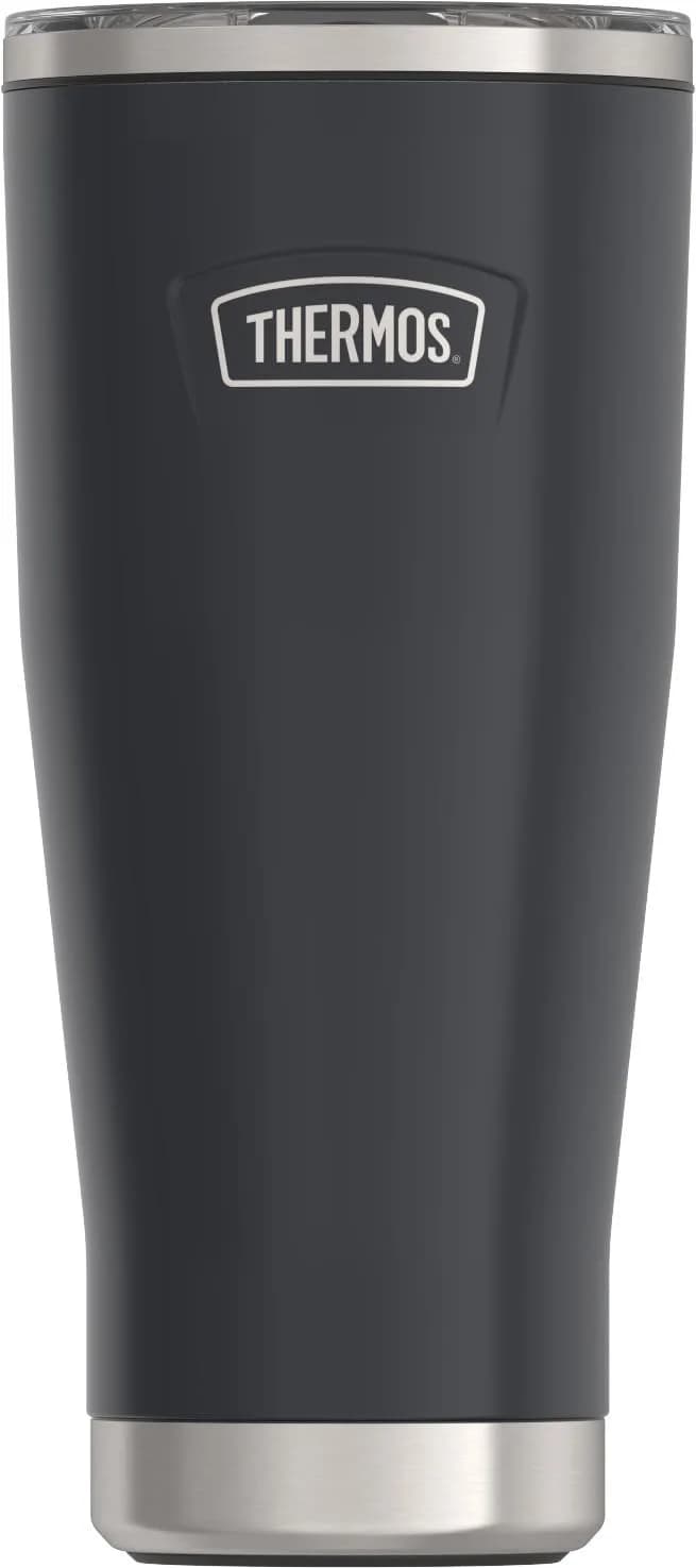THERMOS Icon Series Stainless Steel Tumbler with Slide Lock 18 Ounce (532ml) Granite | Keeps Drinks Hot or Cold for Hours - main product image