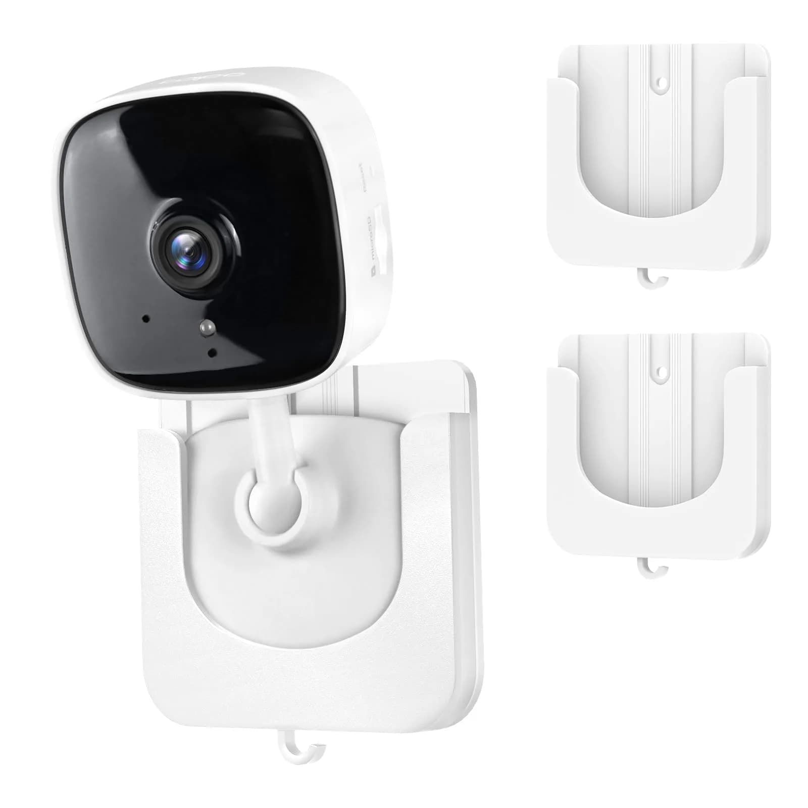 Annkoifu Adhesive Camera Mount Fits for Tapo Indoor Security Camera C100/C101/C110/C111/KC400/KC100/KC105 | No Drill Wall Bracket - main product image