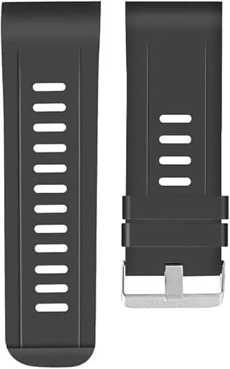 Rainbuvvy Wrist Strap Replacement Strap for 2.4 inch Large Screen Smartwatch | Original Black Plastic Band