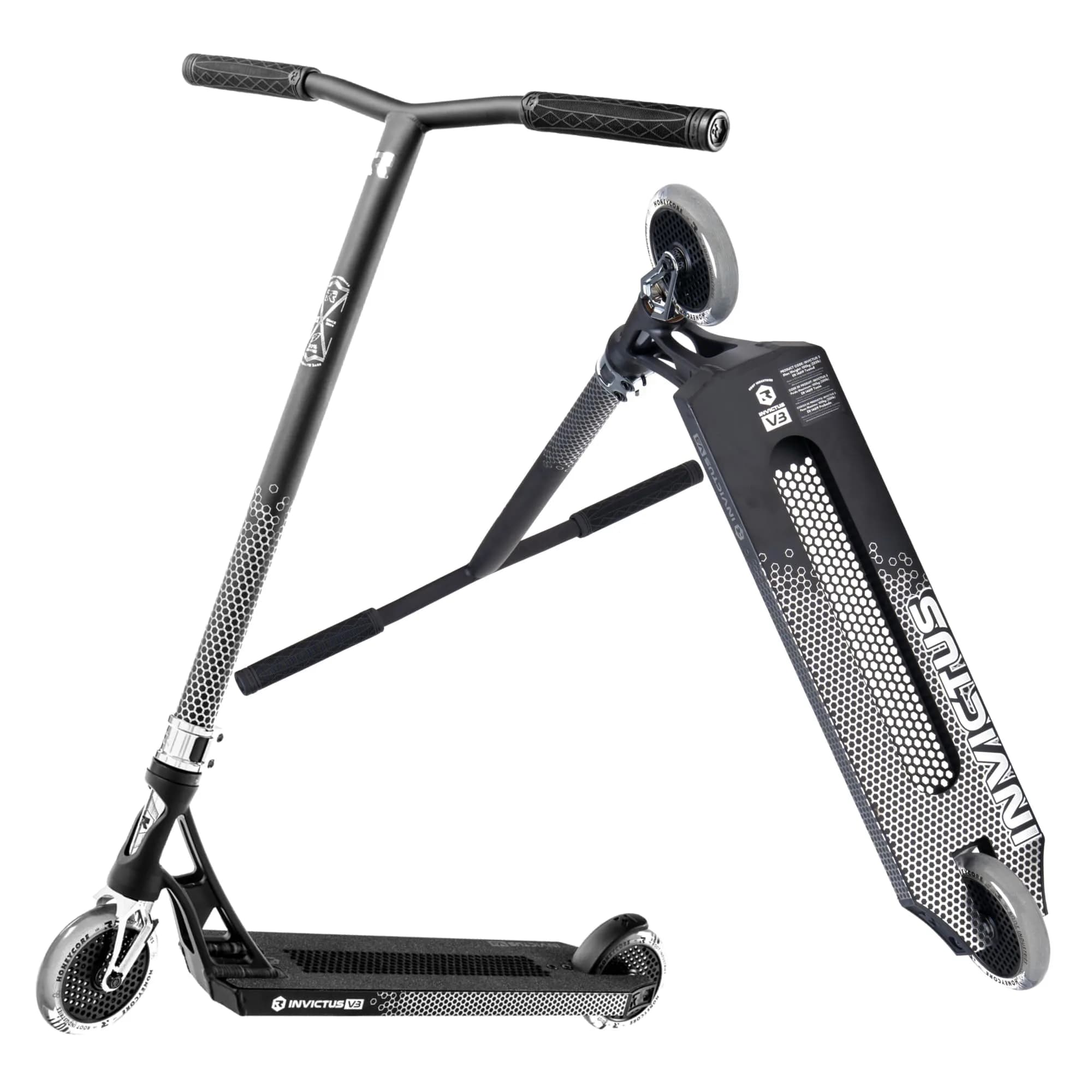 Root Industries Invictus Complete Pro Scooter – 120mm Honeycore Wheels, Chromolite Bars, HIC Compression & Cut-Out Deck (Black (2025)) | Lightweight & Durable - main product image