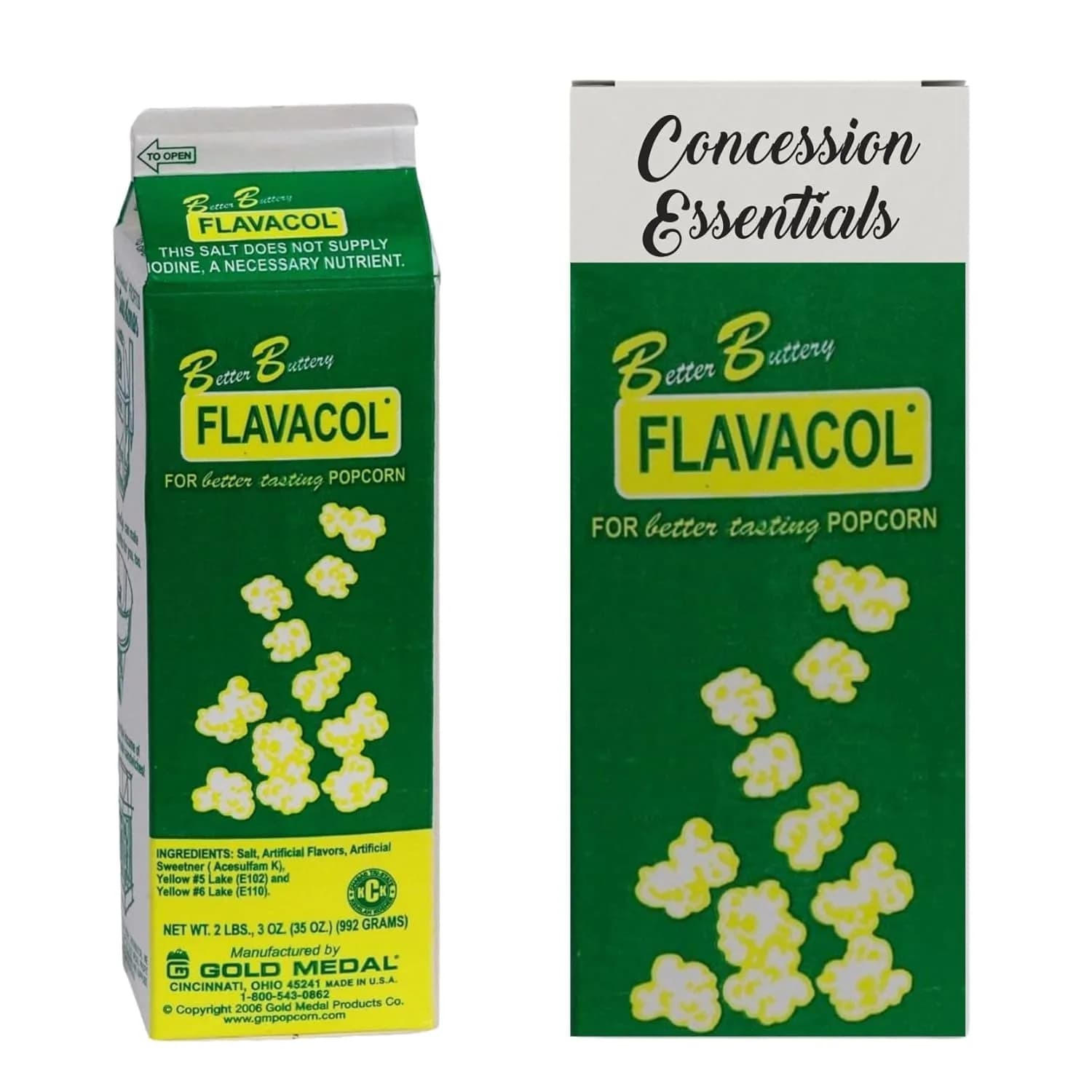 Concession Essentials Better Butter Flavacol 35oz | Movie Theater Popcorn Seasoning - main product image