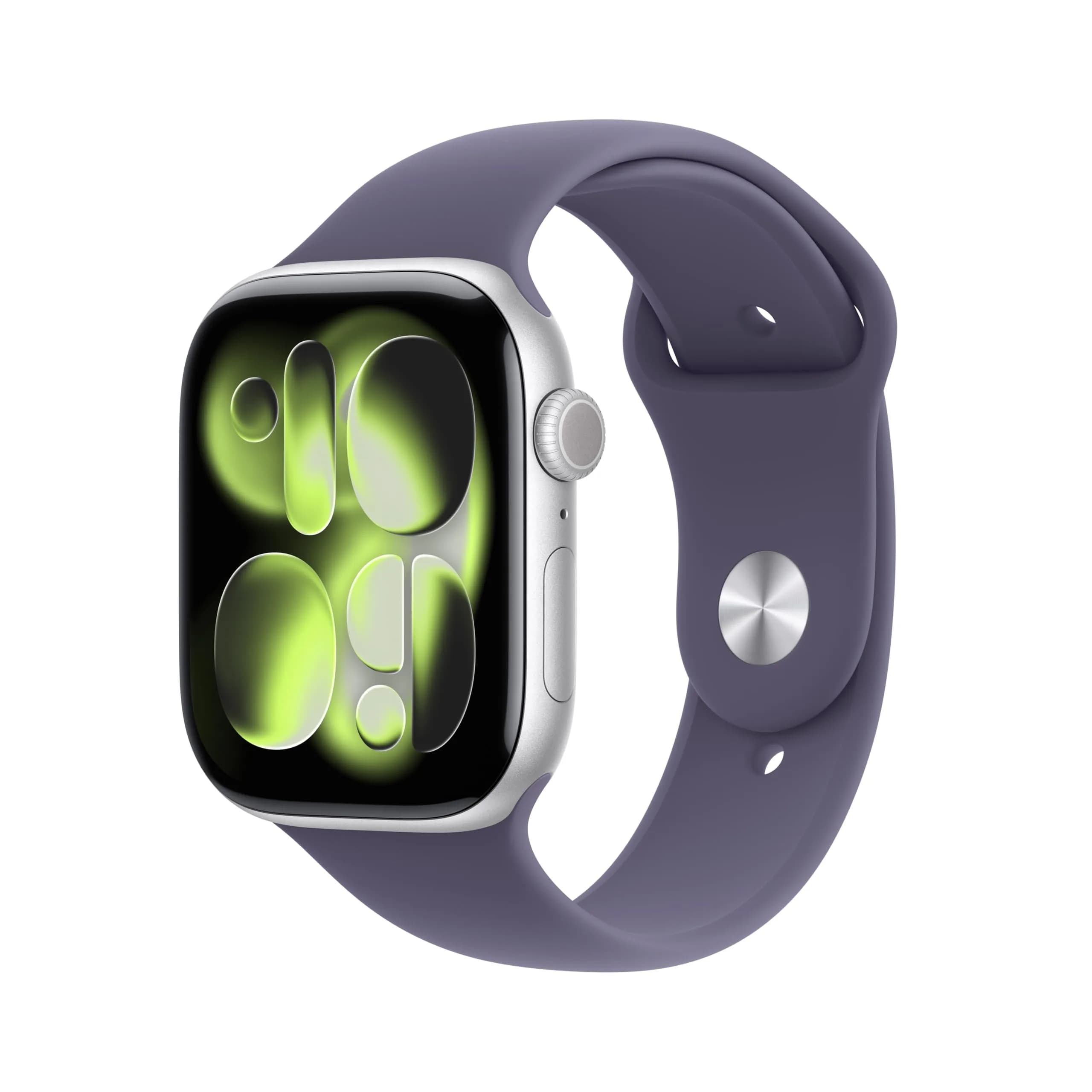 Apple Watch Series 11 GPS 46mm Silver Aluminum Case with Purple Fog Sport Band | Health & Fitness Tracker - main product image