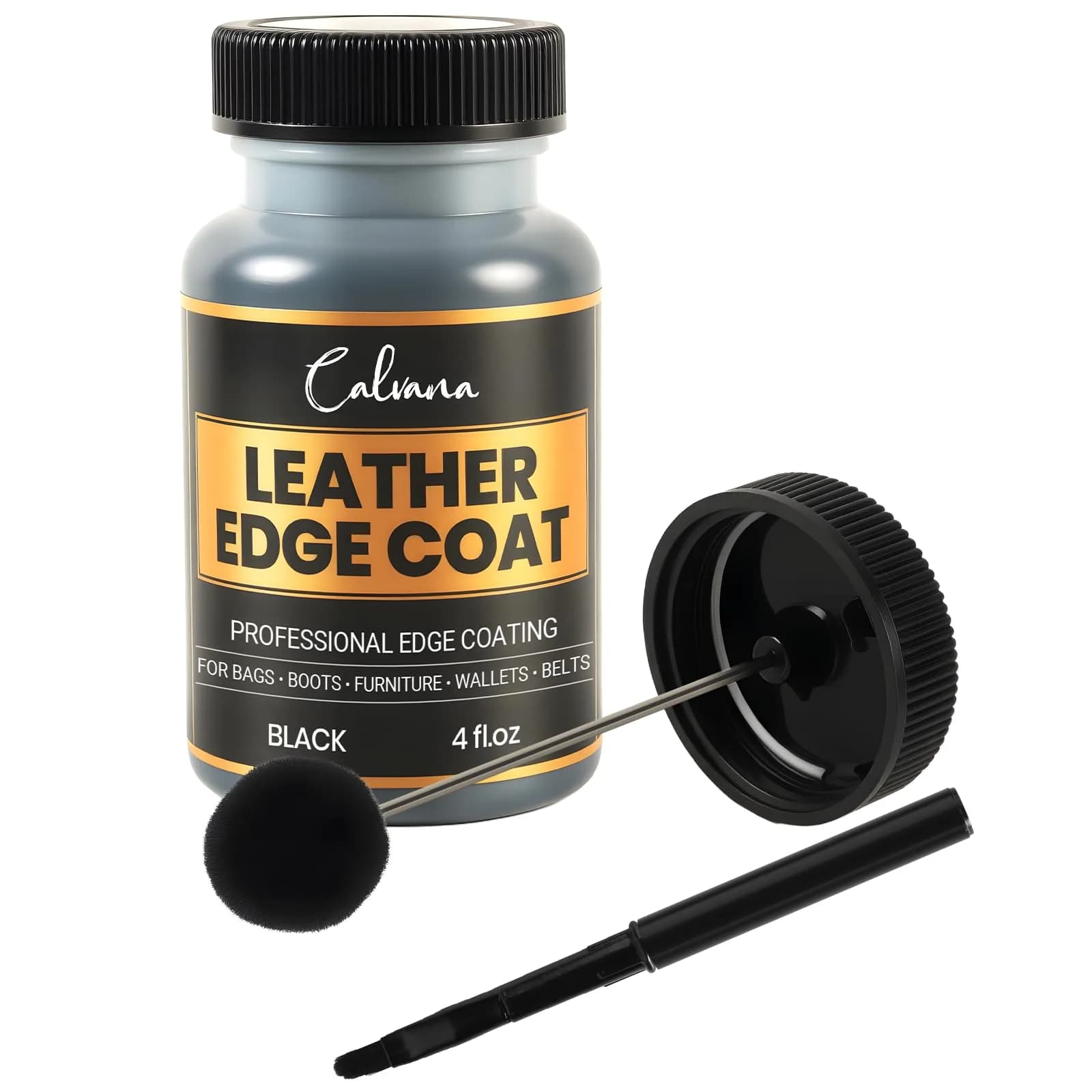 Calvana Leather Edge Coat 4oz | Flexible, Water-Resistant Sealant & Finish for Leather Edges - main product image