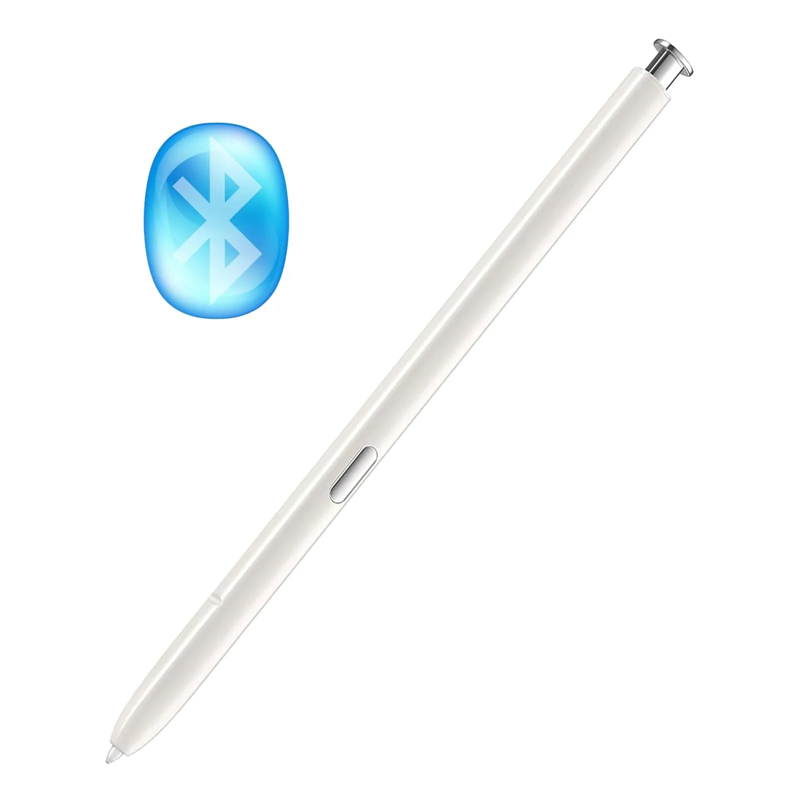 LiXiongBao White S Pen Replacement for Samsung Galaxy Note 10/10+ Stylus with Bluetooth, 4096 Pressure Sensitivity — White
