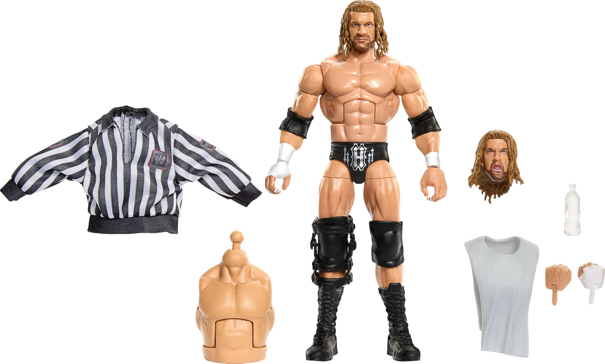 Mattel WWE Elite Collection Triple H Action Figure & Accessories | 7.17 inches | Authentic WWE Series