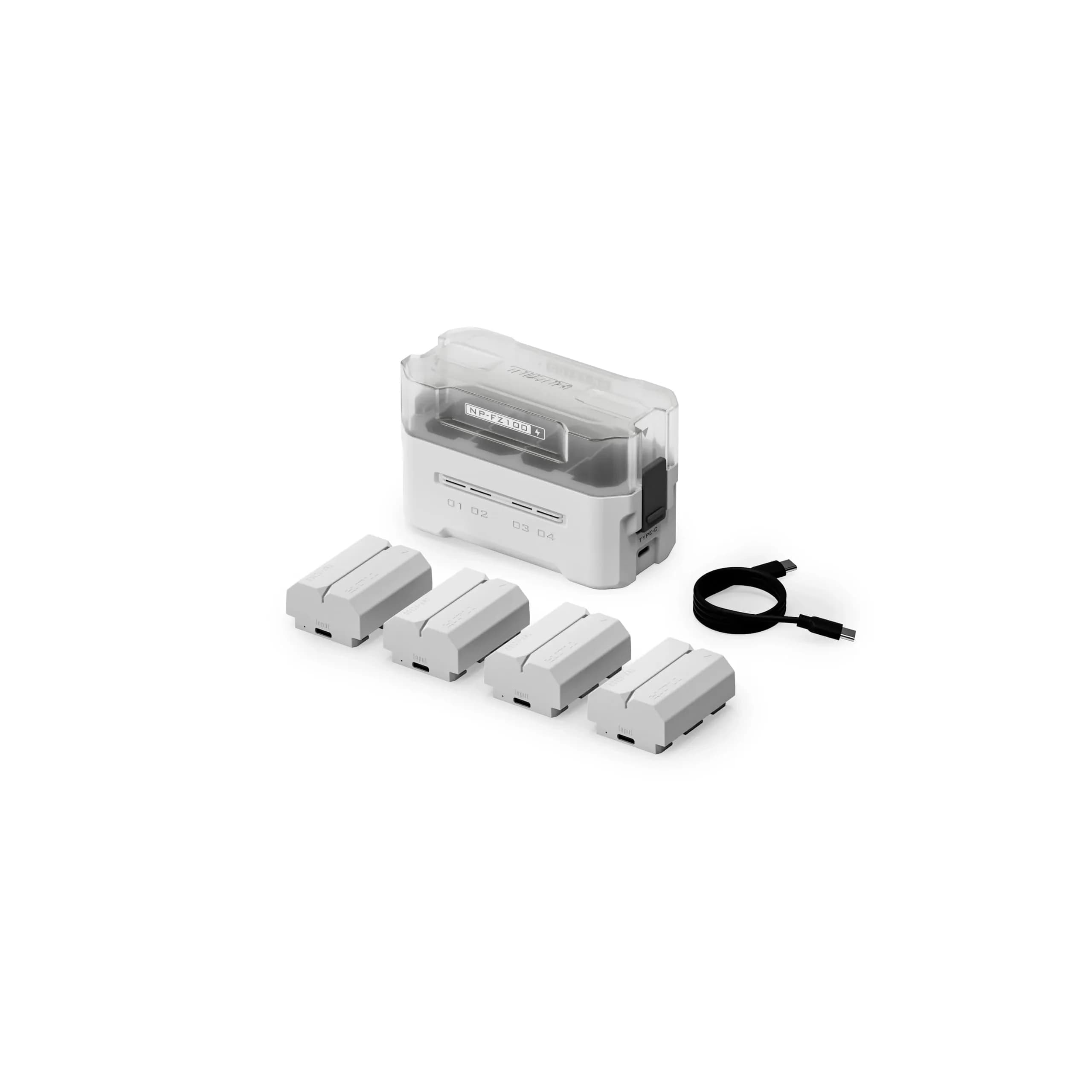 Tilta NP-FZ100 Portable Charging Station (4-Battery Kit) with 45W USB-C Fast Charging | 176g Lightweight Design - main product image