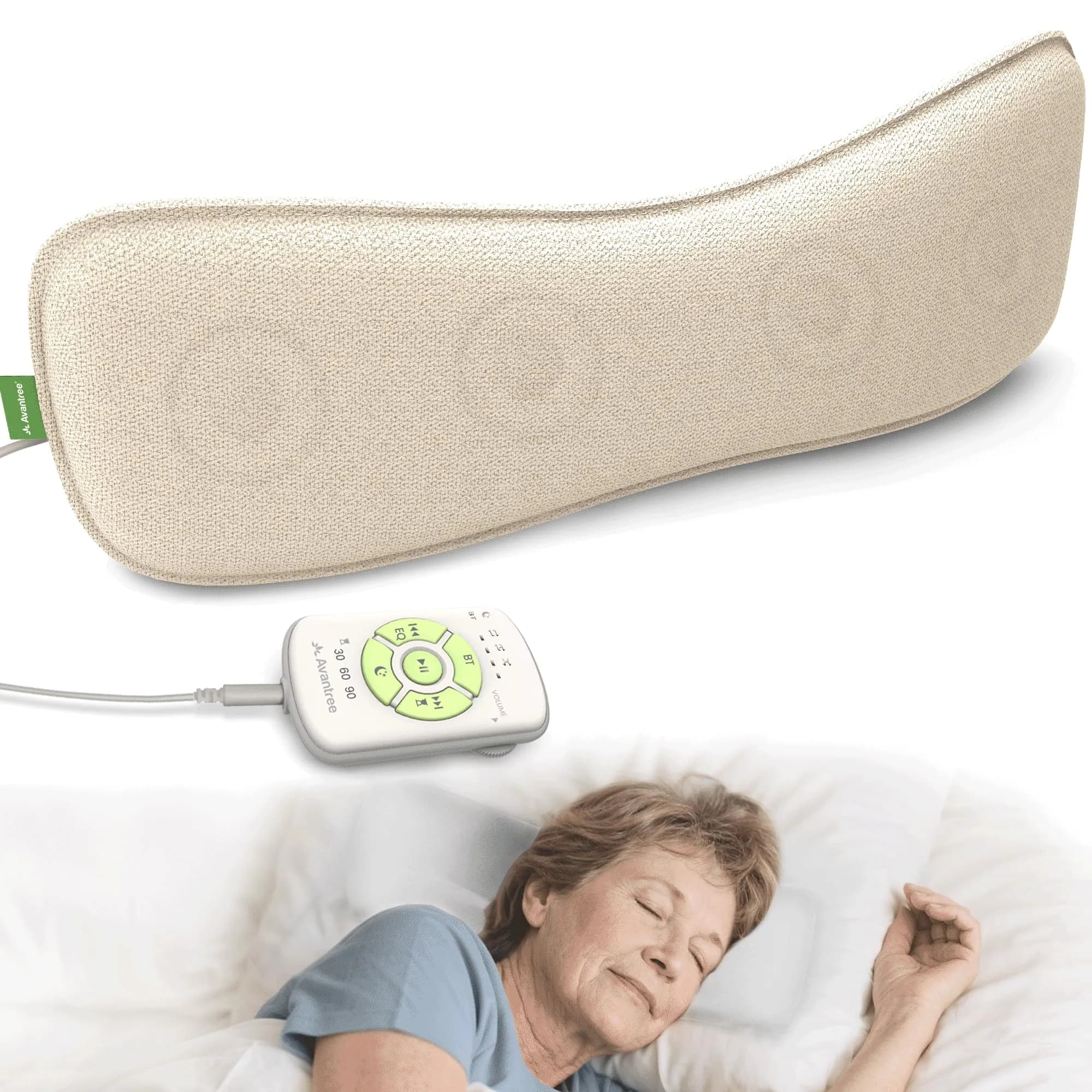 Avantree Slumber 2 - Bluetooth Pillow Speaker for Side Sleepers | Wireless White Noise Headphones - main product image