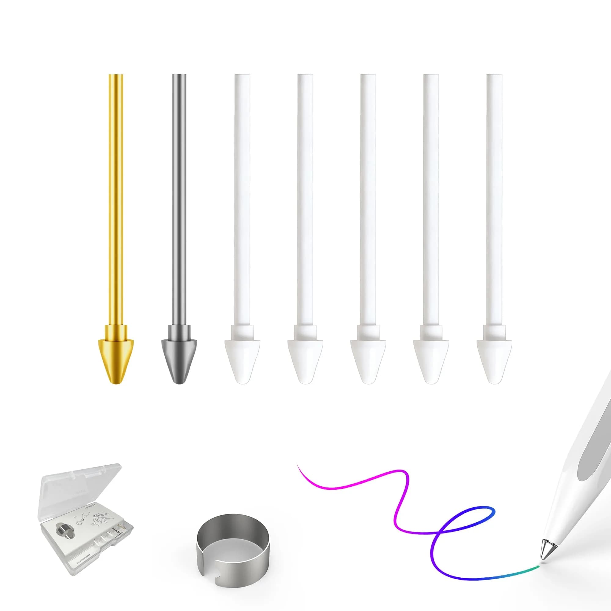 NWANTF Metal Nibs for Samsung Galaxy Tab S11/S11 Ultra S Pen | Durable, Precise, Easy Replacement