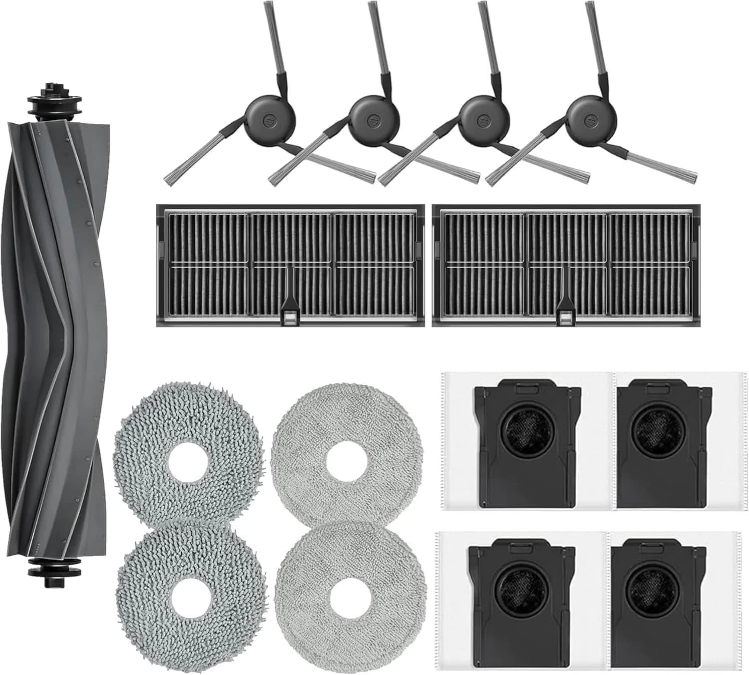 JoyBros Replacement Parts for Dreame X40 Ultra Complete L40 Ultra MOVA P10 P50 Pro Ultra Robot Vacuum Cleaner (15-Piece Set) - main product image