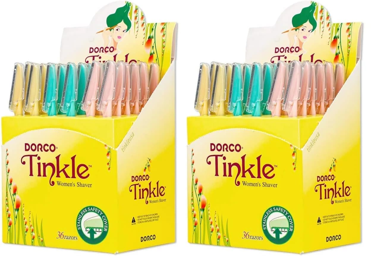 Tinkle Women's Dermaplaning Razor Pack of 72 | Safe & Painless Skin Shaping Tool - main product image