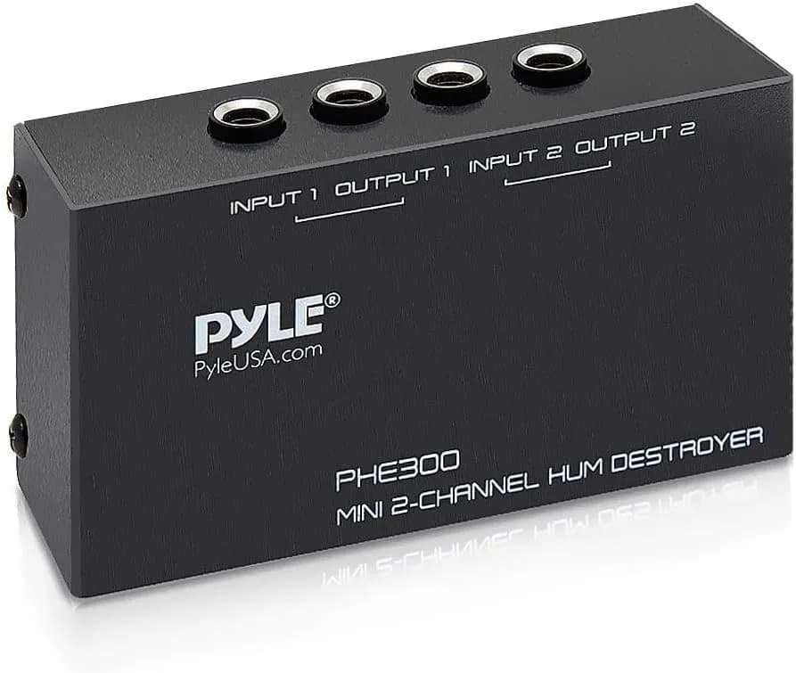 Pyle 2 Channel Passive Audio Interface with 1/4 Inch TRS Ports | USB Audio Interface for Recording Guitar - main product image